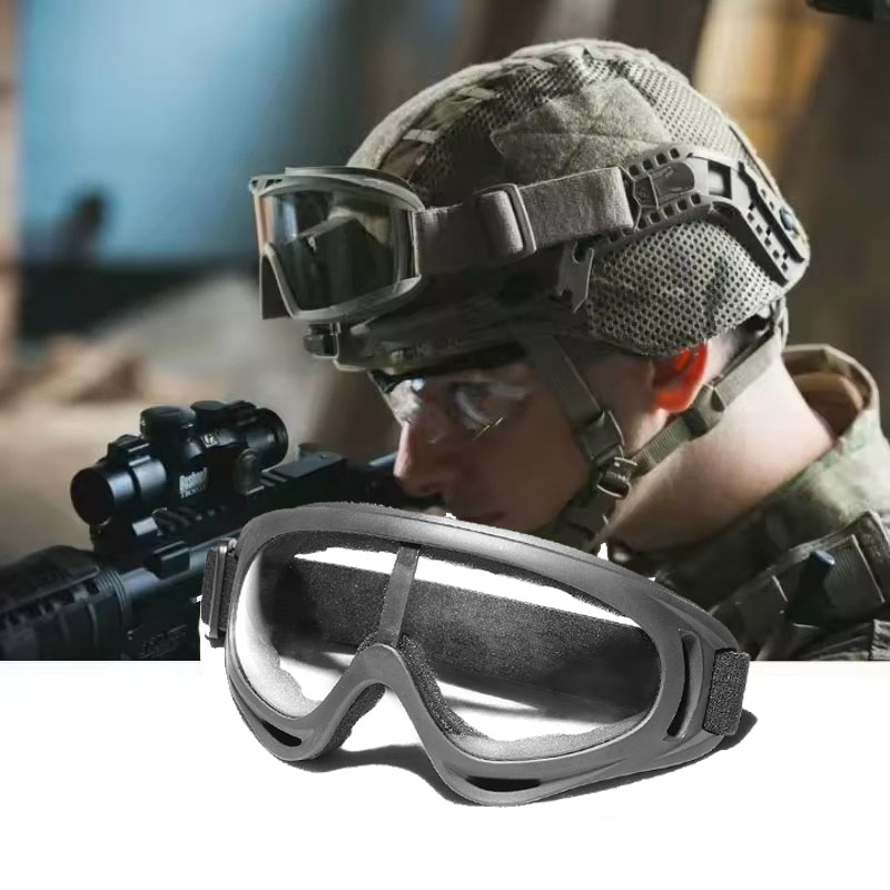Hunting Outdoor Game - BOOIU Tactical Helmet Goggles CS Paintball