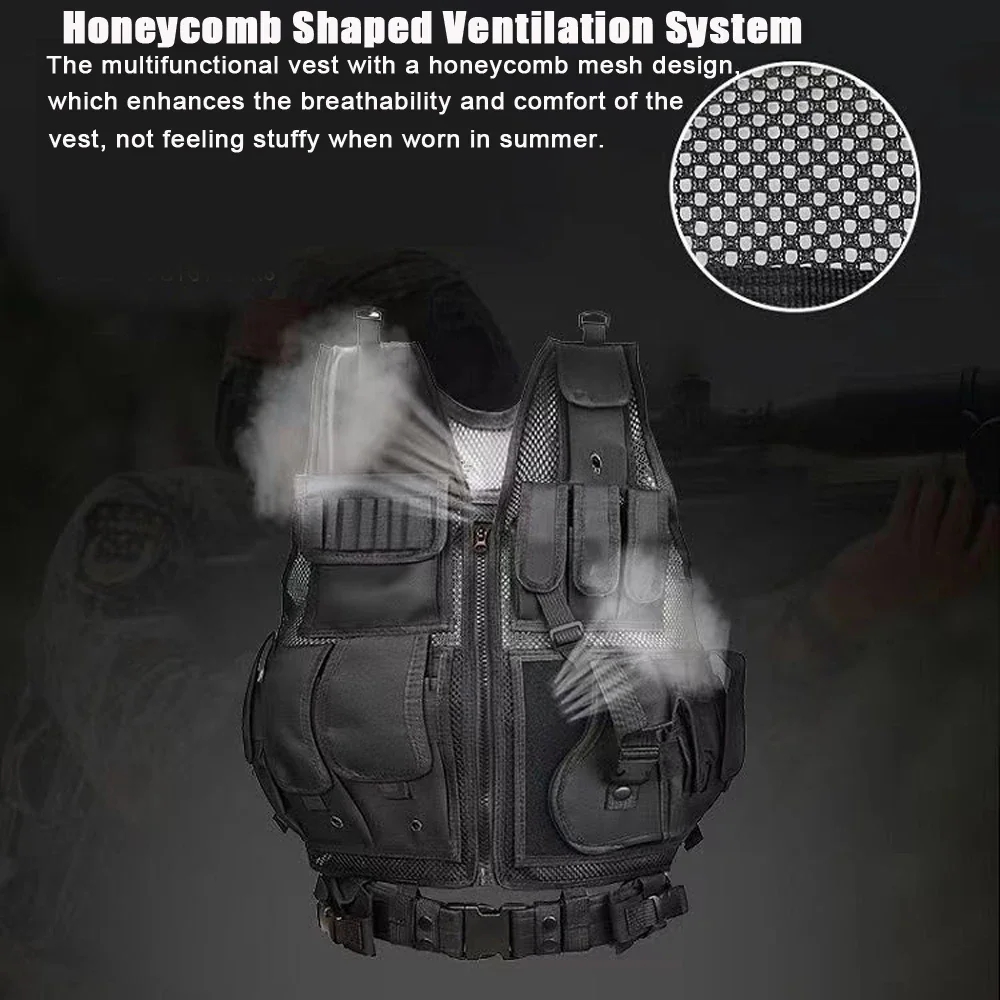 Adjustable Molle Tactical Vest - Hunting Outdoor Game recension och pris