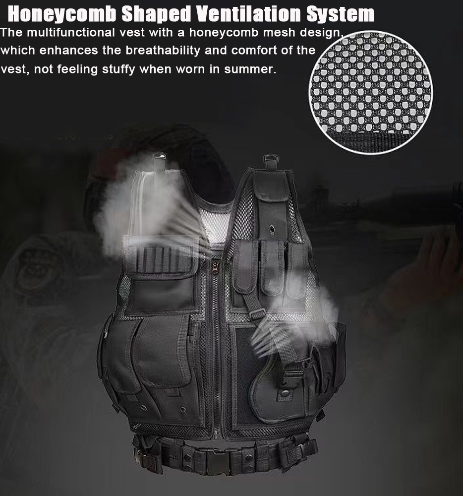 Adjustable Molle Tactical Vest - Hunting Outdoor Game recension och pris