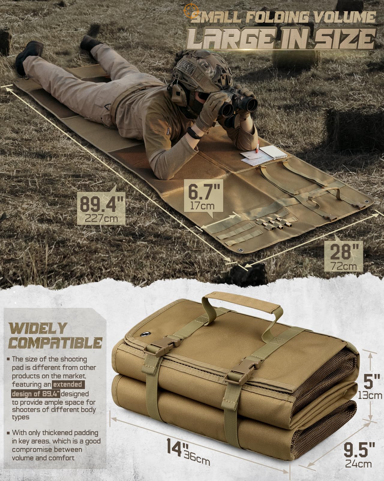 Shooting Mat Prone Tactical Sh - Outdoor Hunting Blanket recension och pris