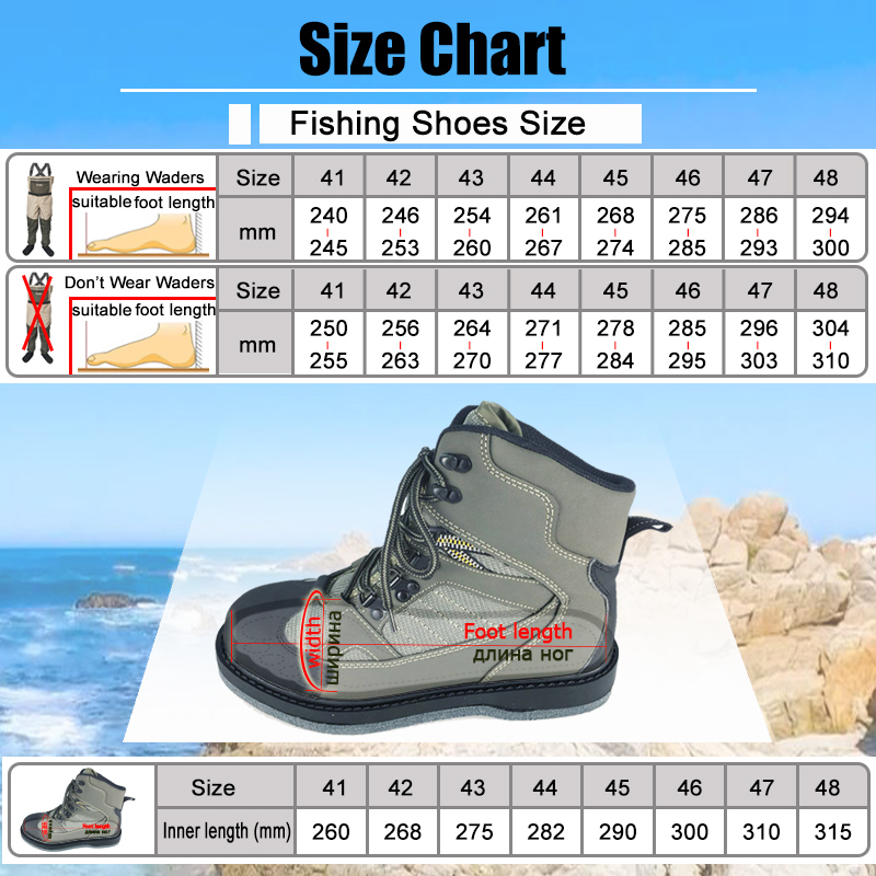Men Fishing Shoes Wading Fishi - Hunting Boot Insole recension och pris