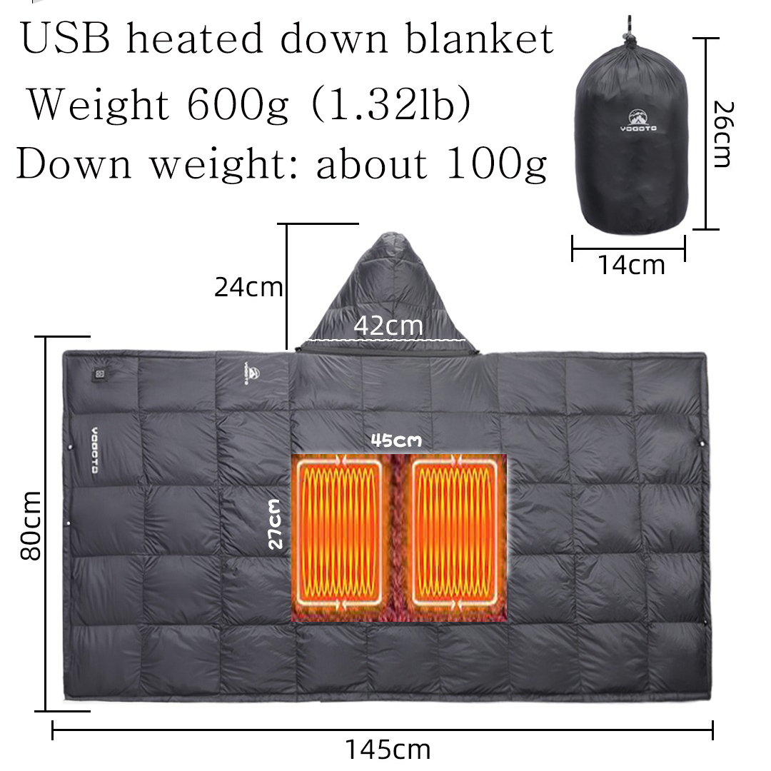 Down Camp Blanket Usb Heating  - Outdoor Hunting Blanket recension och pris