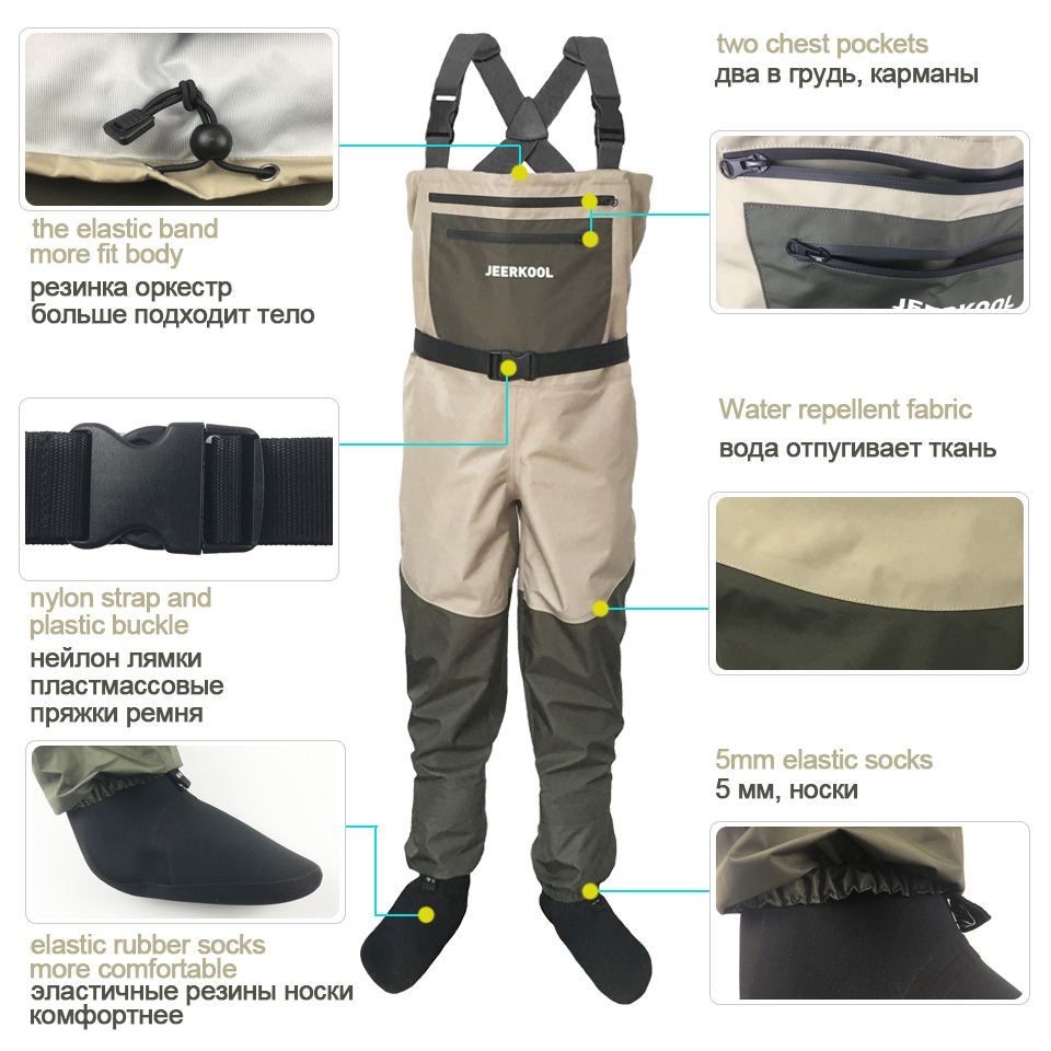 JEERKOOL Fly Fishing Waders Sh - Hunting Boot Insole recension och pris