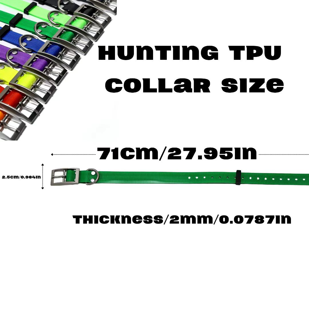 2.5cm Wide Heavy Duty TPU Dog  - Outdoor Hunting Dog Collar recension och pris
